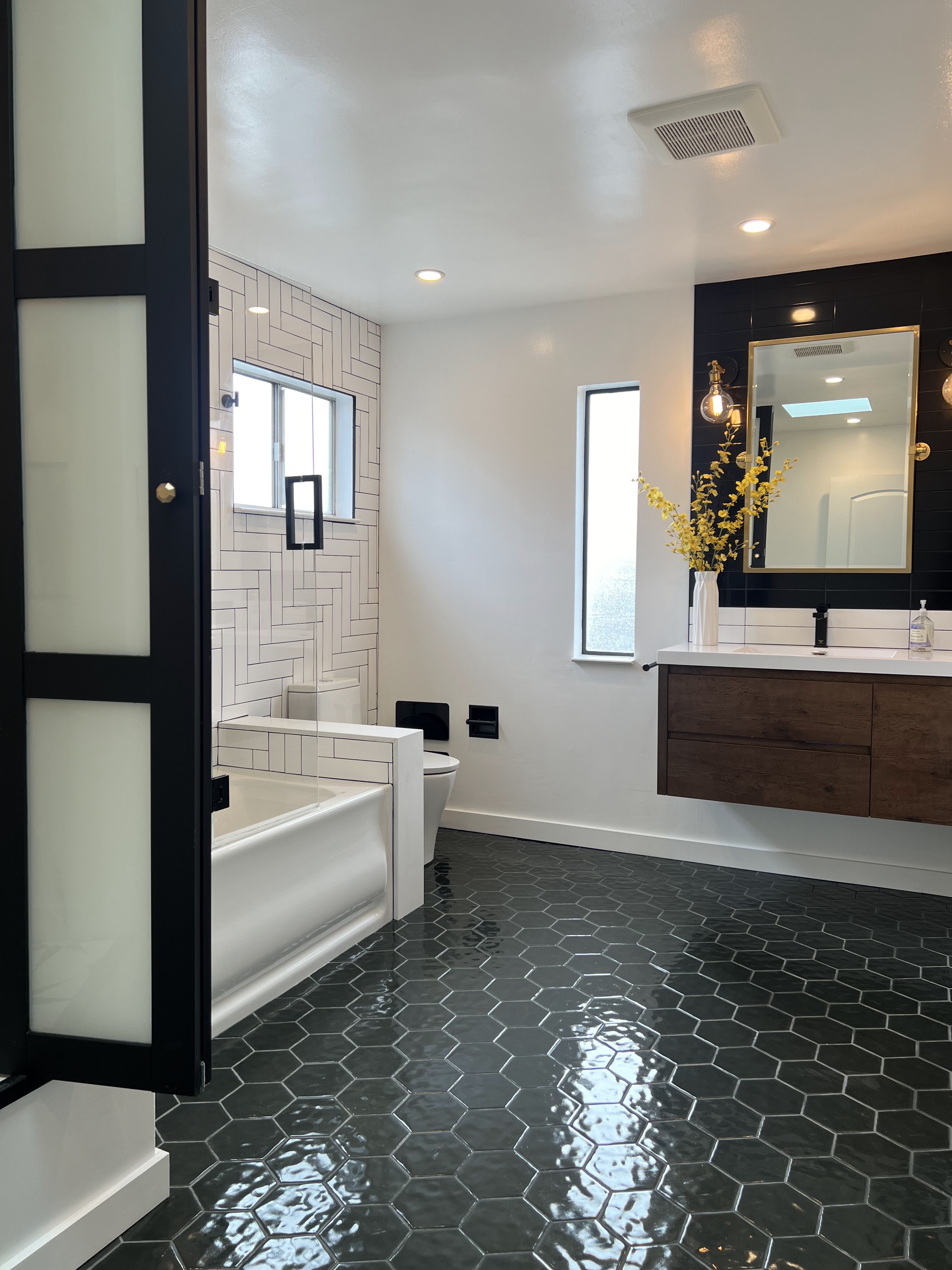 Post construction bathroom cleaning